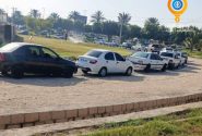 صف‌های طولانی پمپ بنزین پارک زیتون